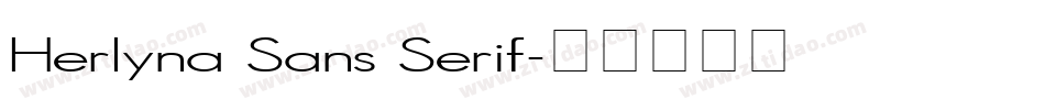 Herlyna Sans Serif字体转换